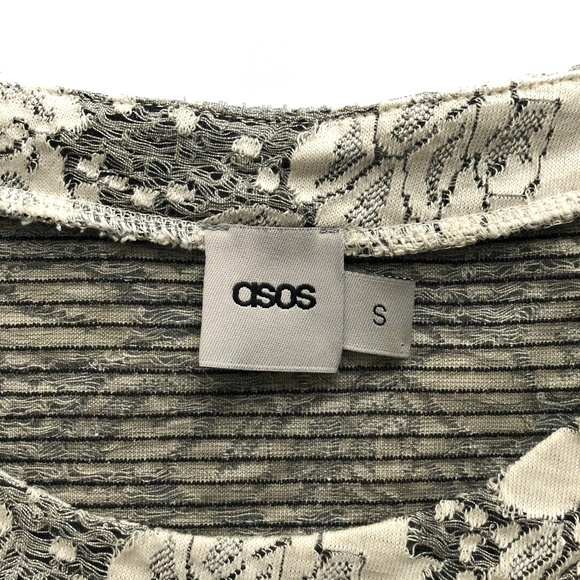 ASOS Oversized Floral Lace Print Smock Dress SZ S - Picture 10 of 12